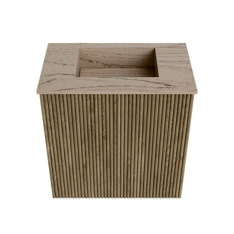 Mondiaz JOYA-DLUX 40cm toiletmeubel - kleur Dusk - Wastafel FAYE positie Midden Zonder kraangat kleur Arena. SW1425734
