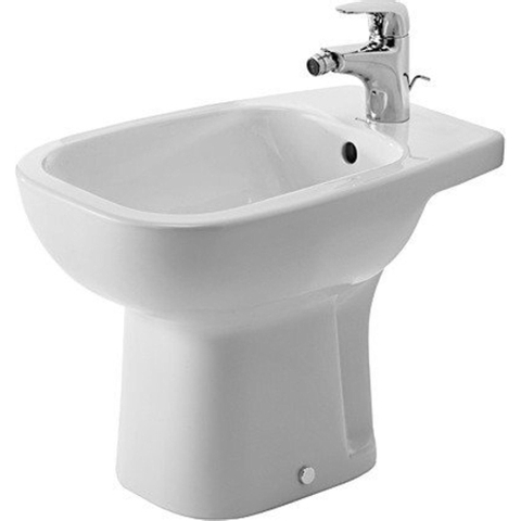Duravit D-code Staand bidet - 540mm - 1 kraangat - met overloop - glans wit 0315122