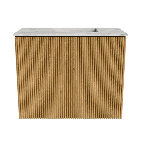 Mondiaz JOYA-DLUX 50cm toiletmeubel - kleur Oak - Wastafel FAYE positie Rechts Zonder kraangat kleur Glace. SW1421940