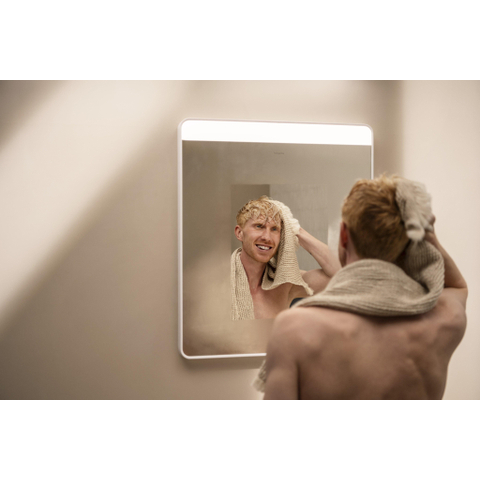 Hansgrohe Xarita Lite Q Horizontal miroir – 60 x 70 cm – LED directe – Blanc mat SW1164987