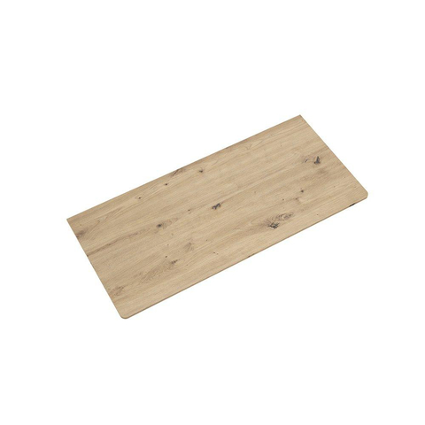 Saniclass Tops Topblad - 120x1.2x46cm - afgeronde hoeken - rustiek eiken SW1239494