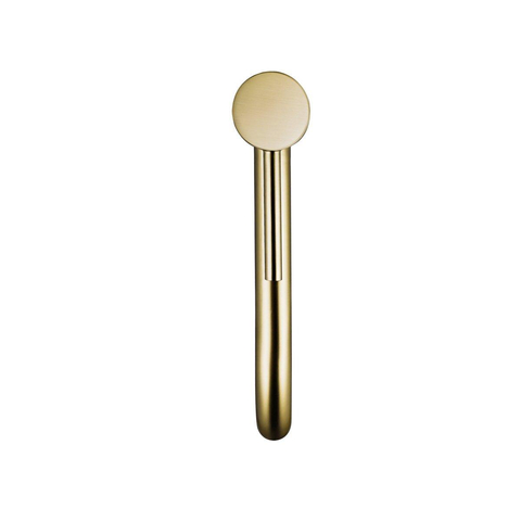 Fortifura Calvi Slim Wastafelkraan - 32cm - verhoogd - opbouw - PVD - geborsteld messing (goud) SW720546