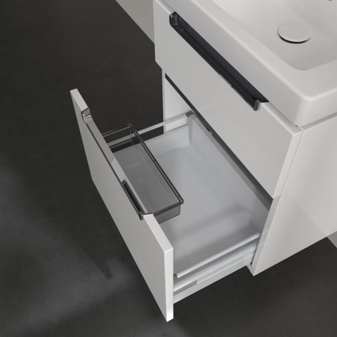 Villeroy & Boch Subway 2.0 wastafelonderkast - 53.7x59cm - 2 lades - glans wit SW479997