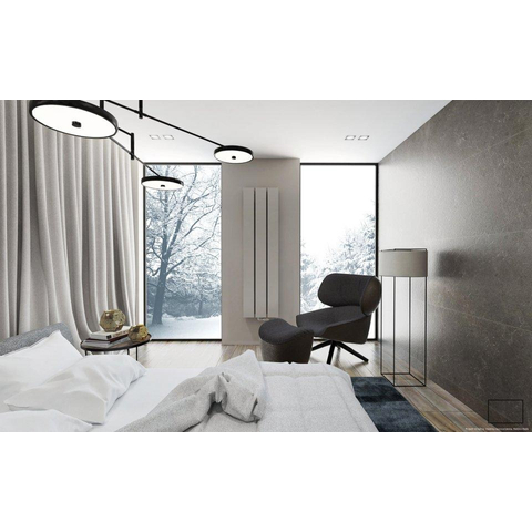 VASCO BEAMS Radiator (decor) H200xD10xL32cm 1348W Aluminium Aluminium Grey January SW141190