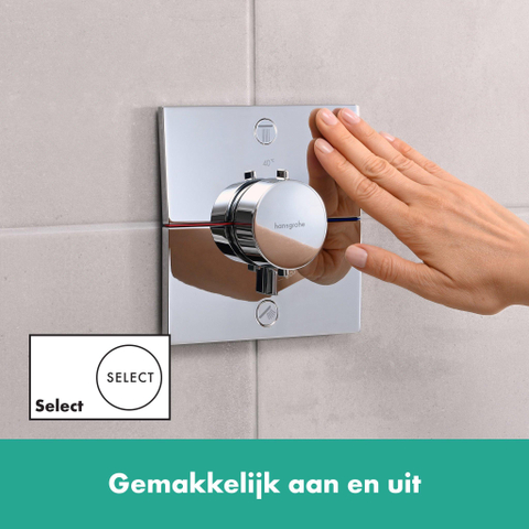 Hansgrohe ShowerSelect Comfort E Thermostaat - inbouw - 2 functies - hoogglans chroom SW918161