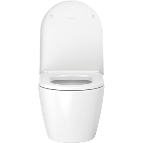 Duravit Me by starck - ME by Starck - compact - hangtoilet - 370 x 480 mm - zonder spoelrand - diepspoel - inclus - spoelrandloos - glans wit 0293436