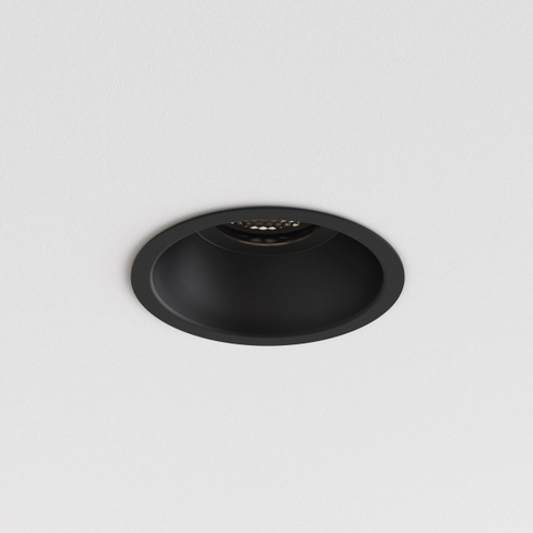 Astro Minima Slimline Round Fixed FR IBS IP65 sans GU10 noir mat SW680057