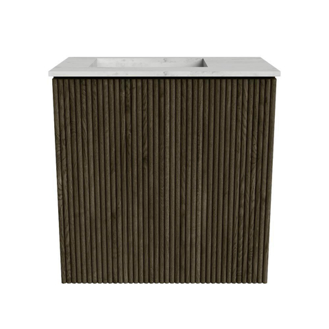 Mondiaz JOYA-DLUX 40cm toiletmeubel - kleur Shadow - Wastafel FAYE positie Links Zonder kraangat kleur Opalo. SW1422923
