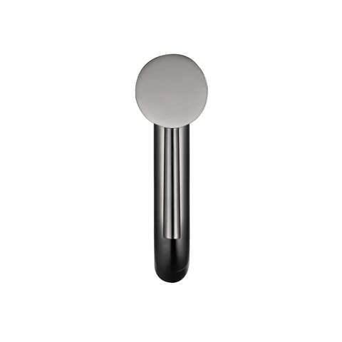 Fortifura Calvi Slim Wastafelkraan - 17.4cm - opbouw - PVD - geborsteld gunmetal (antraciet) SW766538