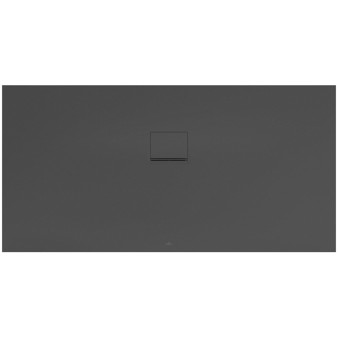 Villeroy & Boch Squaro infinity douchebak - 180x90x4cm - 90cm rechthoek Quaryl - Anthracite (grijs) SW119570