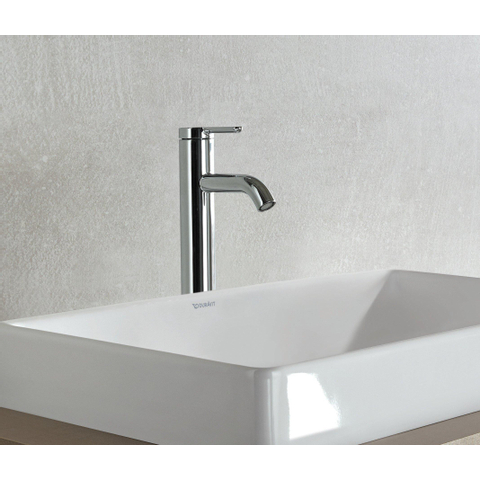 Duravit C.1 Wastafelmengkraan - met waste - l-size - hoogglans chroom SW420681