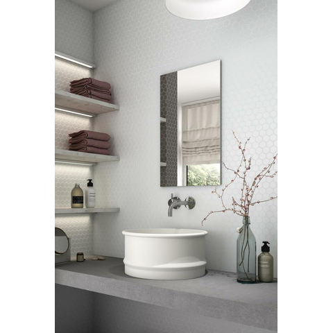 Terravito Fiesole wandtegel - 3.5x3.5cm - Vierkant - 5mm - Mozaïek - light blue SW727420