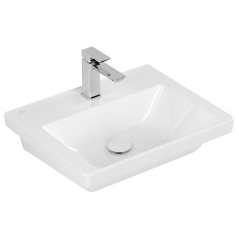 Villeroy & Boch Subway 3.0 Lavabo - 550 x 440 x 165 mm - blanc Alpin brillant (blanc) - sans trop-plein SW701526