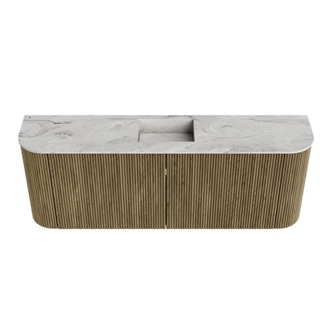 Mondiaz JOYA-DLUX 113.2cm toiletmeubel - ronding links en rechts kleur Dusk - Wastafel FAYE positie Midden Zonder kraangat kleur Glace. SW1423213