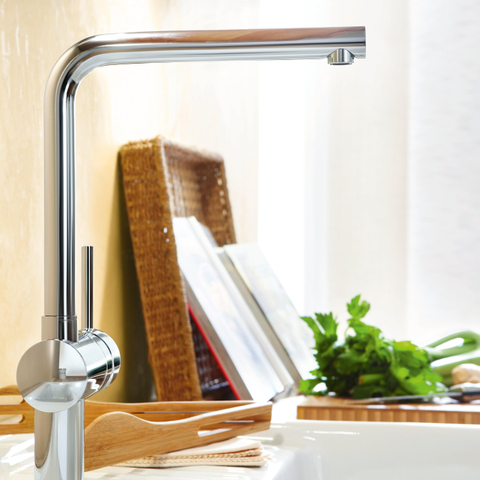 GROHE Minta Mitigeur de cuisine - haut - bec en L - chromé 0434436
