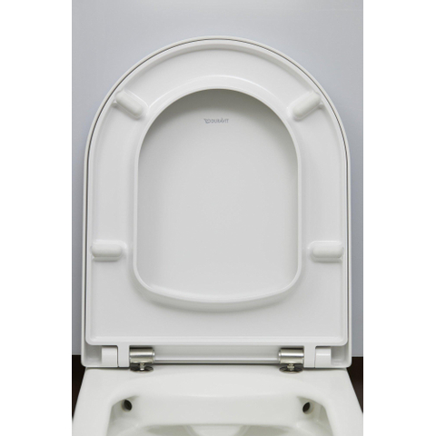Duravit Me by starck - ME by Starck - compact - PACK - hangtoilet - afmeting pack 510 x 392 x 430 mm - zonder spoel - softclose - glans wit SW115544