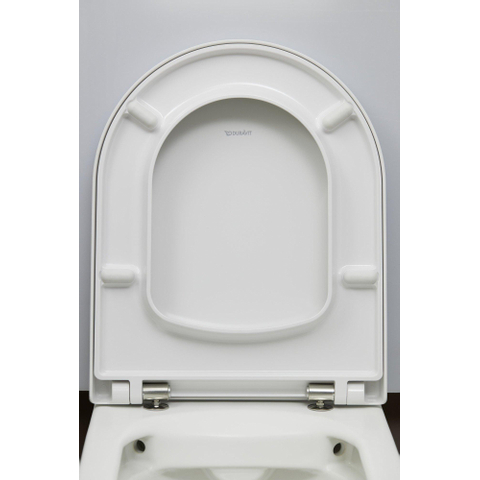 Duravit ME by Starck WC-zitting 43.8x37.4x4cm compact met softclose met quickrelease Kunststof wit Glanzend|Mat SW297029