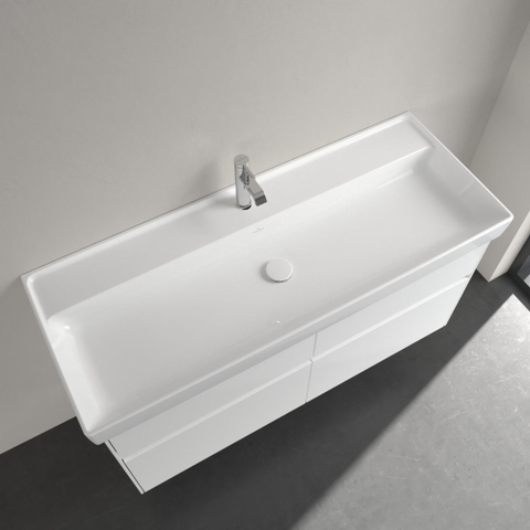 Villeroy & Boch Collaro meubelwastafel - 120x47cm - zonder overloop - 1 kraangat - White Alpine (glans wit) SW358345