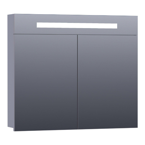 BRAUER Promise armoire de toilette – 80 x 70 x 15 cm – LED directe – Gris mat SW371692