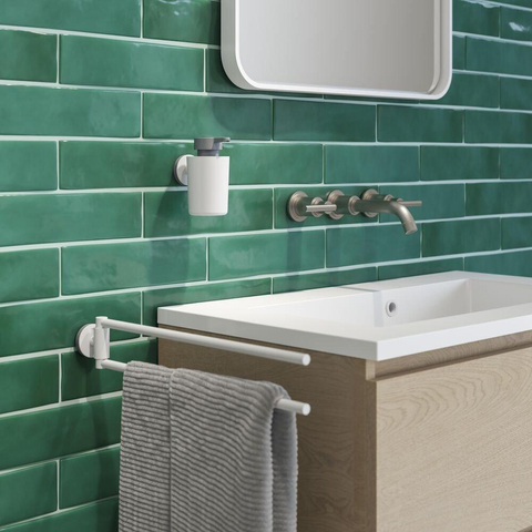 Tiger Urban Distributeur savon 6.8x12.3cm blanc SW106834