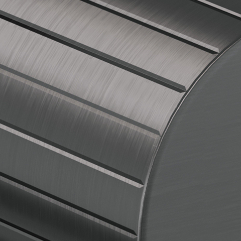 BRAUER Stripe Hoekstopkraan - compleet met slang - gunmetal geborsteld PVD SW1435019