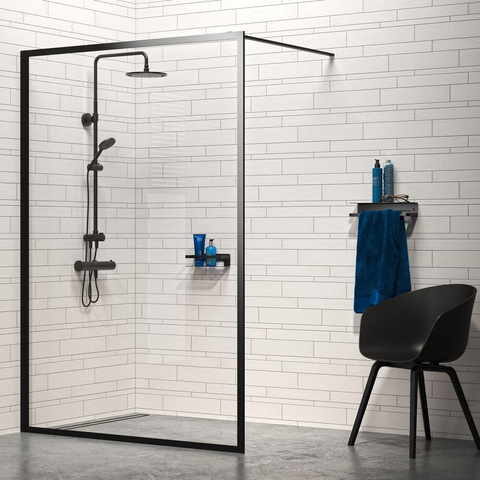 Tiger Caddy Panier de douche ou porte-serviettes 35 cm Noir SW877182