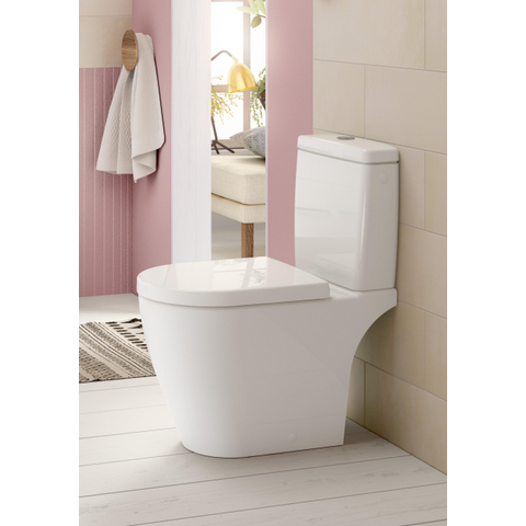 Villeroy & Boch Avento duoblokreservoir - dualflush + binnenwerk - met zij /achteraansluiting - White Alpine (glans wit) SW209534