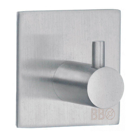 Smedbo BB zelfklevende haak geborsteld rvs SW10989