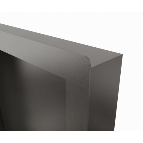 Fortifura Galeria Inbouwnis - 30x30x10cm - PVD - geborsteld gunmetal (antraciet) SW798747