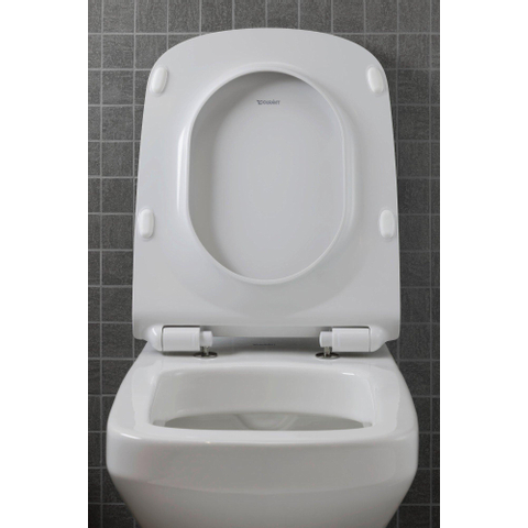 Duravit Durastyle Lunette cuvette rallongé avec couvercle et amortisseur blanc SW54214