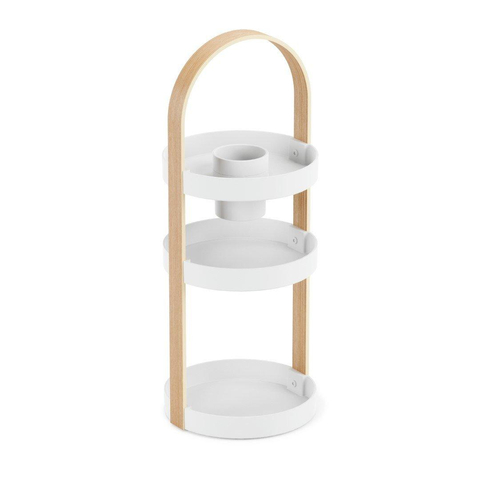 Umbra Bellwood boîte de rangement 20x20x50cm Plastique Blanc/naturel SW539499