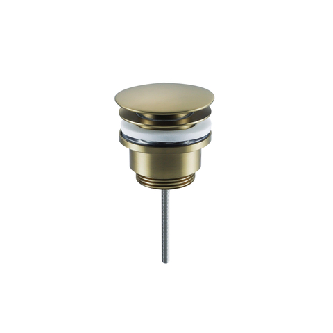 Fortifura Calvi Afvoerplug - klikwaste - Geborsteld Messing PVD (Goud) SHOWROOMMODEL SHOW26667