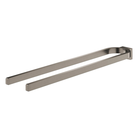 Grohe Selection Handdoekhouder - 36cm - dubbel - niet draaibaar - brushed hard graphite (antraciet) SW444389