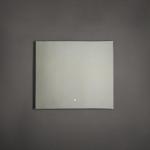 Saniclass Squared spiegel – 80x70 cm – indirecte LED rondom – spiegelverwarming – Aluminium mat SW238213