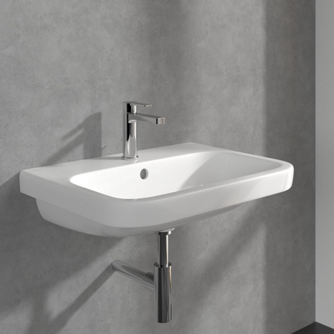 Villeroy & Boch Architectura 1 greeps wastafelkraan - met waste - hoogglans chroom SW974126