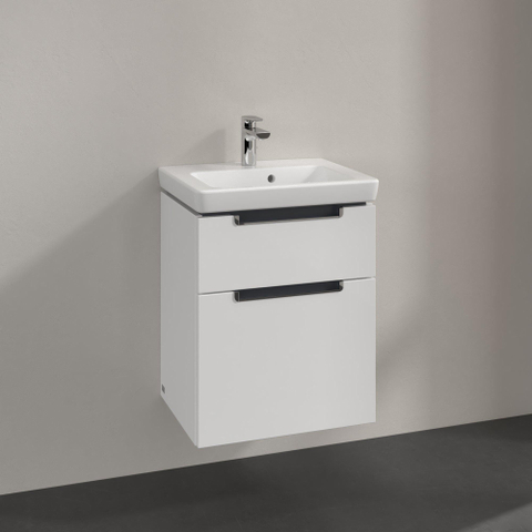 Villeroy & Boch Subway 2.0 wastafelonderkast - 48.5x59cm - 2 lades - glans wit SW479810