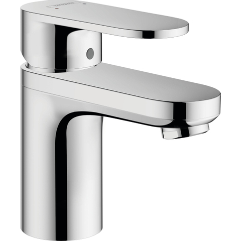 Hansgrohe Vernis Blend 1 greeps wastafelkraan - 70 zinc - met trekwaste - hoogglans chroom SW651663