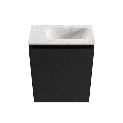 MONDIAZ TURE-DLUX Meuble de toilette 40 cm Urban. Lavabo EDEN Ostra position à droite. Sans trou de robinet. SW1104657