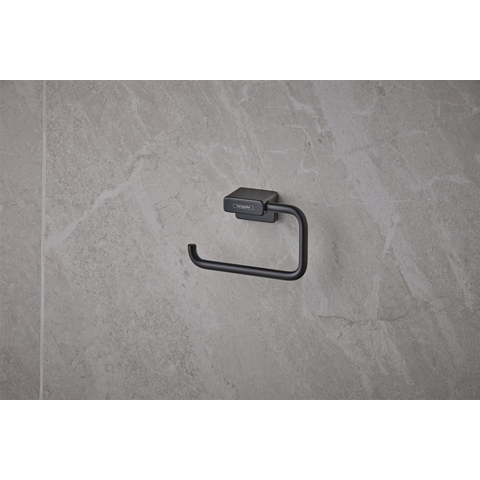 Hansgrohe AddStoris Q closetrolhouder - zonder klep - mat zwart SW651197