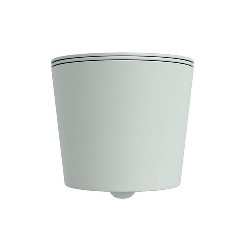 Mondiaz LAVIE WC suspendu – sans bride – 36 x 53 cm – avec abattant softclose – Greey (vert clair/gris) SW1208674