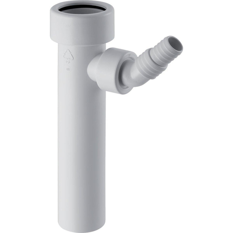 Geberit T-stuk - voor vaat- of wasmachines - 4/4" - D - 40mm - kunststof - alpien wit SW30030