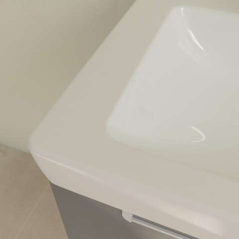 Villeroy & Boch Subway 2.0 meubelwastafel - 60x47cm - 1 kraangat - met overloop - White Alpine (glans wit) 1024106