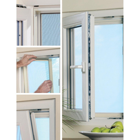 Screenlite ensemble de cadre de moustiquaire 80x100x2cm aluminium blanc SW450738