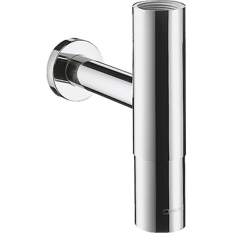 Hansgrohe Flowstar Premium verstelbare designbekersifon 5/4 met muurbuis - met rozet - hoogglans chroom 0457345