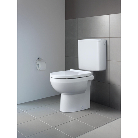Duravit No.1 DuraStyle Basic WC-zitting - 37.3x43x4.3cm - kunststof - wit glanzend SW242800