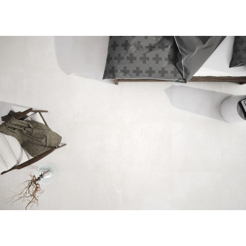 Cifre Ceramica Neutra wand- en vloertegel - 30x60cm - 9mm - Rechthoek - Betonlook - Wit mat OUTLETSTORE STORE42587