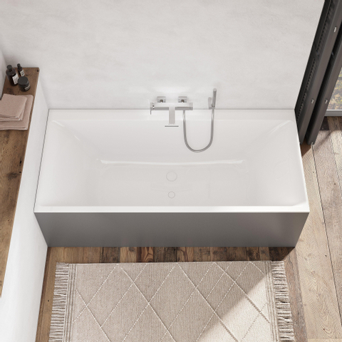 Villeroy & Boch Subway 3.0 bad rechthoek - 170x75cm duo - met afvoer - glans wit SW641648