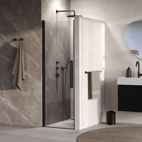 BRAUER Cosmic Nisdeur - 70x200 - draaiend - helder - glas omkeerbaar incl. glascoating - mat zwart SW1580949