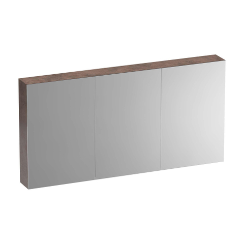 BRAUER Impress spiegelkast – 139x70x15 cm – 3 deuren, dubbelzijdige spiegeldeuren – Erosion SW720972