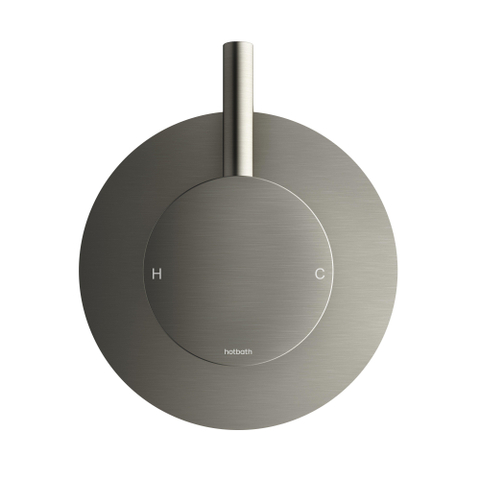 Hotbath Cobber Afbouwdeel - voor douche mengkraan - geborsteld nikkel (RVS) SW1117850